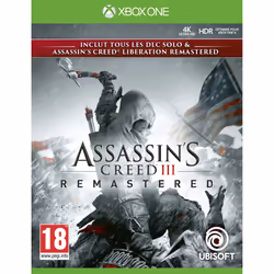 Ubisoft Assassin's Creed III Remastered, Xbox One, Mode Multiplayer, M (Mature), Support physique
