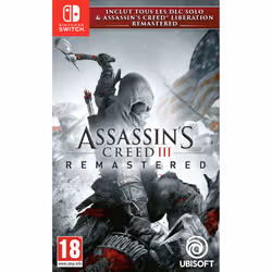 Ubisoft Assassin's Creed III Remastered, Nintendo Switch, Mode Multiplayer, M (Mature), Support physique