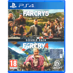Ubisoft Double Pack: Far Cry 4 + Far Cry 5, PlayStation 4, Mode Multiplayer, M (Mature)
