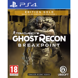 Ubisoft Tom Clancy's Ghost Recon : Breakpoint - Gold Edition, PlayStation 4, Mode Multiplayer, M (Mature), Support physique