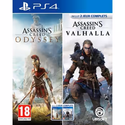 Ubisoft Jeu vidéo PlayStation 4 Assassin's Creed Odyssey + Assassin's Creed Valhalla Compilation