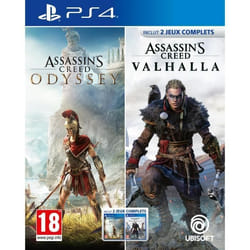 Ubisoft Jeu vidéo PlayStation 4 Assassin's Creed Odyssey + Assassin's Creed Valhalla Compilation