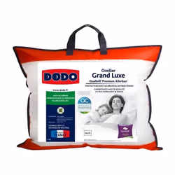 DODO Oreiller Grand luxe Quallofil Allerban 50x70cm - Oreiller grand luxe avec enveloppe 100% coton pour des nuits tout en do ...