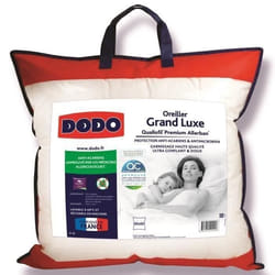 DODO Oreiller Grand luxe Quallofil Allerban 60x60 cm blanc