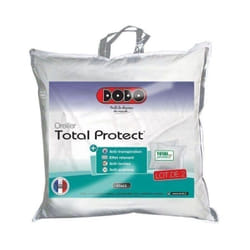 Les Tendances - dodo total protect lot de 2 oreillers, polyester, blanc avec quadrillage, 65X65 cm 151133 65/65