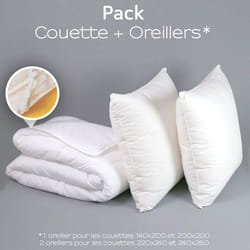 DODO - Pack couette 4 Saisons + oreiller Medium Protection Active - 200 x 200 cm