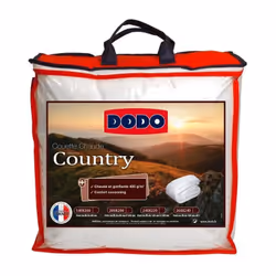 Description générale La couette DODO COUNTRY est conçue pour apporter chaleur et confort. Avec des dimensions de 220 x 240 cm ...