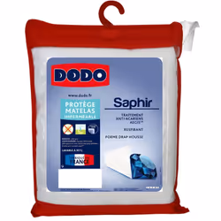 Dodo - Protège matelas imperméable et anti-acariens - 140 x 190 cm - saphir