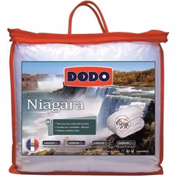 DODO Couette tempérée 300g/m² anti-acariens NIAGARA 220x240 cm blanc