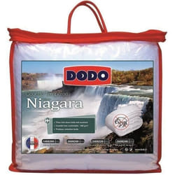 DODO Couette tempérée 300g/m² anti-acariens NIAGARA 220x240 cm blanc