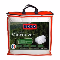 DODO - Couette tempérée VANCOUVER - 2 personnes - 240x260 Couette blanche - Douce et confortable - Fabriquée en France Vous r ...