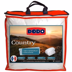 DODO Couette legere Country - 140 x 200 cm - Blanc