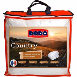 DODO Couette temperee Country - 200 x 200 cm - Blanc
