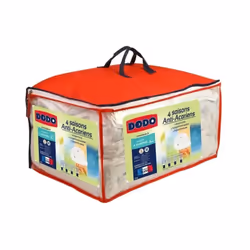 Couette anti-acariens 4 saisons DODO - 240 x 260 cm - Blanc Les plus produit : Fabriqué en France - Lavable : Oui - Type de f ...