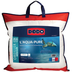 Dodo - Oreiller Enveloppe 100% coton bio et garnissage recyclé - 60 x 60 cm - aqua-pure