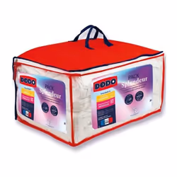 Description générale Pack comprenant une couette unie de 220 x 240 cm et deux oreillers unis de 60 x 60 cm. Ce pack est conçu ...
