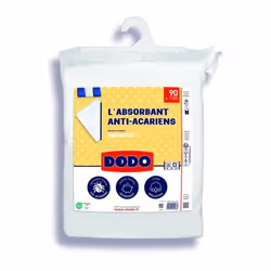 Composition : 2 Faces 98% coton gratté molleton 2% Polyester traité anti-acariens Densité 160g/m² Forme drap housse Bonnets e ...