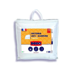 Dodo - couette victoria 140X200 cm temperée - garnissage 100% polyester - 1 personne - blanc