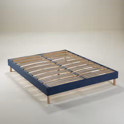 Sommier en kit - DODO - lattes flexibles - 180 x 200 cm - Bleu foncé