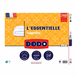 Dodo - couette tempérée l'essentielle - 220/240 - 100% polyester