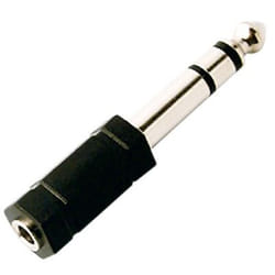 Omenex 376361 changeur de genre de câble 3.5 mm 6.35 mm Noir