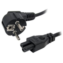 Omenex 491142 câble électrique Noir 1,5 m Coupleur C6 CEE7/4