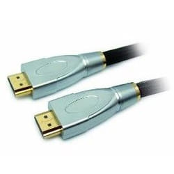 Omenex 491523 câble HDMI 1,8 m HDMI Type A (Standard) Noir, Or, Argent