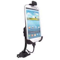 Omenex 639011, Mobile/smartphone, Support actif, Voiture, Noir