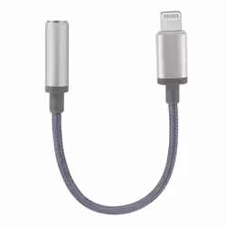 MOOOV 640064, 0,15 m, Lightning, 3,5mm, Mâle, Femelle, Gris