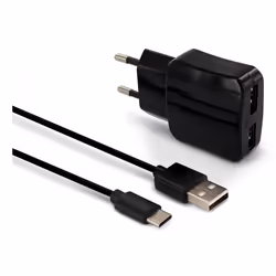 MOOOV 730311 chargeur d'appareils mobiles Téléphone portable, Smartphone Noir Secteur Charge rapide Intérieure