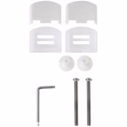 Kit de fixations comprenant 2 capots blancs Compatible avec les modèles Tradition, Europe, Universal, Junior, Senator et Acco ...