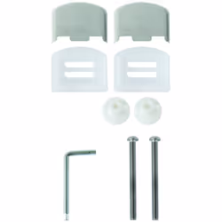 Présentation Kit de fixations capots inox pour abattant OLFA Tradition, Europe, Universal, Junior, Sénator, Accord Kit de fix ...