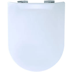Olfa - Abattant uni wood slim double avec descente assistée Blanc 36.5x48 cm