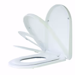 Abattant de WC Bambino D, de la marque Abattant de WC en résine thermodurcissante avec couvercle et double lunette spéciale e ...