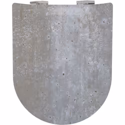 Abattant WC avec couvercle en coloris gris de 40 à 45 cm x 36,5 cm en bois réticulé*®. Design avant gardiste avec ce matériau ...