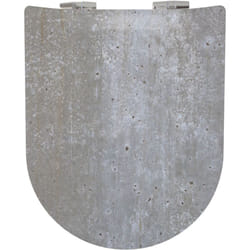 Olfa - Abattant Déclipsable Imitation 'Béton' Gris 45x36.5 cm