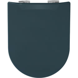 Olfa - Abattant wc Wood Slim Bleu astral Mat - descente assistée - déclipsable