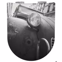 Abattant Double Olfa Déclipsable "voiture Vintage"