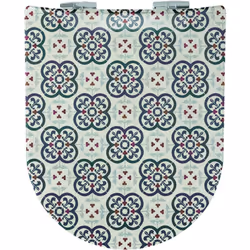 Abattant Wood Slim Déclipsable À Motifs Carreaux De Faïence