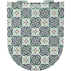 Abattant Wood Slim Déclipsable À Motifs Carreaux De Faïence