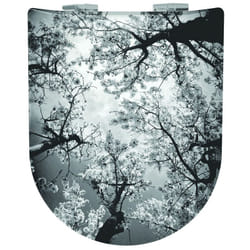 Abattant Double Olfa Descente Assistée "arbres En Fleurs"