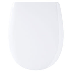 Olfa - Abattant wc Blanc de forme ovale en bois réticulé® déclipsable charnières inox nf - Ariane