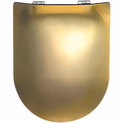 Abattant Wood Slim Déclipsable - Effet Métal Précieux