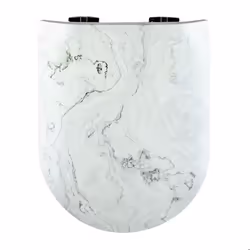 Abattant Wood Slim Déclipsable À Marbrures Avec Descente Assistée - TU