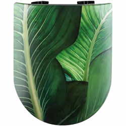 Abattant Wood Slim Avec Descente Assistée Jungle