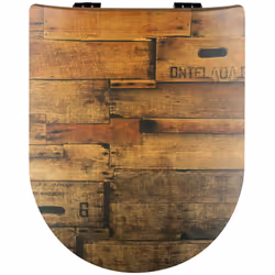 L'abattant wood slim déclipsable s'adapte parfaitement aux cuvettes modernes de forme"D". Il en respecte le design tout en ap ...