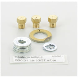 Kit injecteurs gaz butane 36050864 pour Cuisinière amica, essentiel b, listo, thomson , cuis mixte essentielb CM6060L3B, cuis mixte essentielb