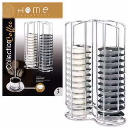 Home Equipement 50927, 32 capsules, Acier inoxydable, Acier inoxydable, Bosch Tassimo, Boîte