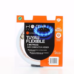 Tuyau de Gaz Butane 2m validité 10 ans  90114 pour Cuisinière