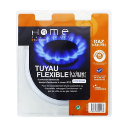 Tuyau gaz naturel 2m validité 10 ans pour Cuisiniere et Plaque de cuisson  90116 pour Cuisinière